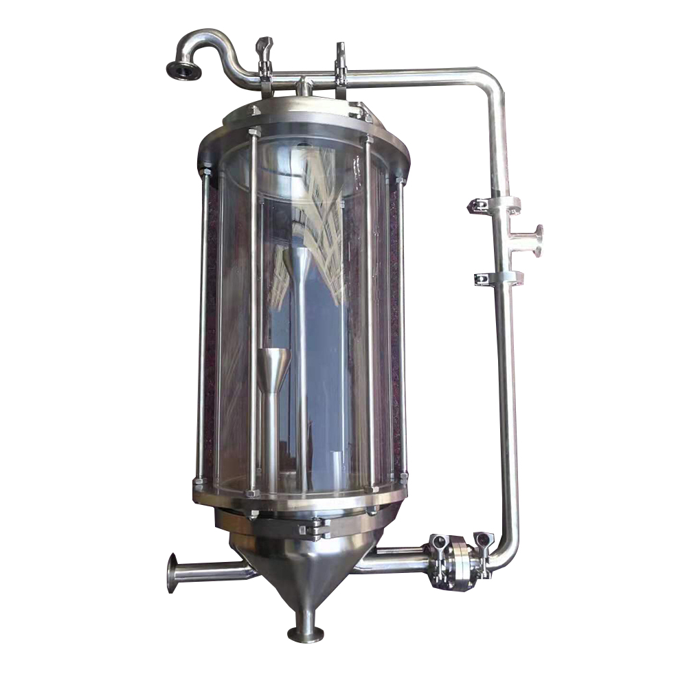 Glass oil drum oil-water separator